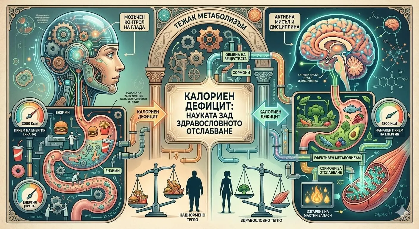 Калориен дефицит: науката зад здравословното отслабване